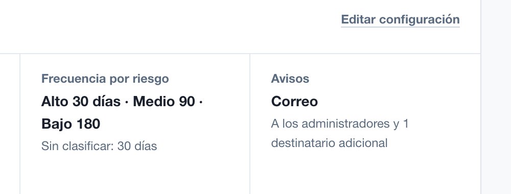 Configuración del monitoreo continuo de clientes en QuickCheck: personas en monitoreo, listas OFAC, ONU y PEP, y frecuencia de revisión por nivel de riesgo